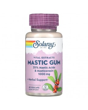 Solaray, экстракт мастиковой смолы, 500 мг, 45 растительных капсул Solaray, экстракт мастиковой смолы, 500 мг, 45 растительных капсул
