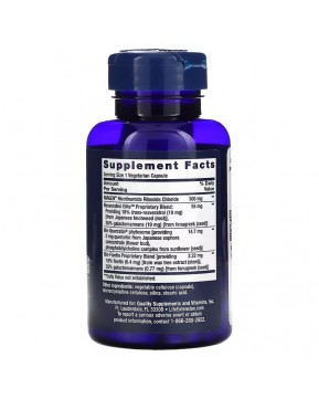 Life Extension, NAD + Cell Regenerator и ресвератрол, никотинамид рибозид NIAGEN, 30 вегетарианских капсул