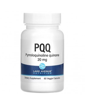 Lake Avenue Nutrition, пирролохинолинхинон, 20 мг, 60 растительных капсул Lake Avenue Nutrition, пирролохинолинхинон, 20 мг, 60 растительных капсул
