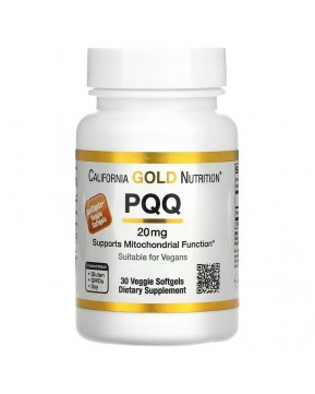 California Gold Nutrition, пирролохинолинхинон, 20 мг, 30 растительных капсул