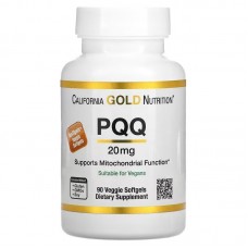 California Gold Nutrition, Пирролохинолинхинон, 20 мг, 90 растительных капсул California Gold Nutrition, Пирролохинолинхинон, 20 мг, 90 растительных капсул