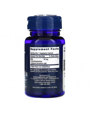 Life Extension, Капсулы с PQQ (пирролохинолинхиноном), 10 мг, 30 вегетарианских капсул