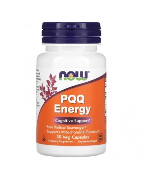 NOW Foods, добавка для энергии с пирролохинолинхиноном, 20 мг, 30 вегетарианских капсул NOW Foods, добавка для энергии с пирролохинолинхиноном, 20 мг, 30 вегетарианских капсул