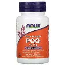 NOW Foods, PQQ усиленного действия, 40 мг, 50 растительных капсул NOW Foods, PQQ усиленного действия, 40 мг, 50 растительных капсул
