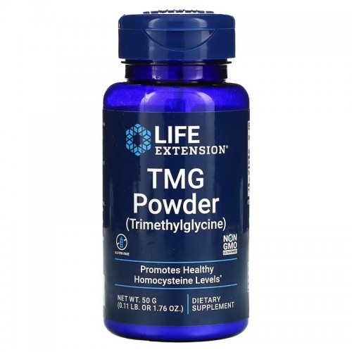 Life Extension, TMG порошок (триметилглицин), 50 г (1,76 унции) Life Extension, TMG порошок (триметилглицин), 50 г (1,76 унции)