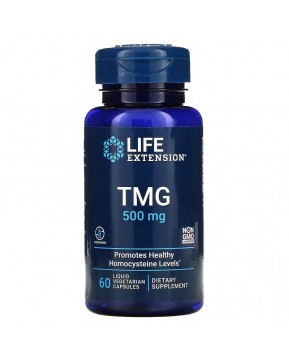 Life Extension, TMG, триметилглицин, 500 мг, 60 вегетарианских капсул с жидкостью Life Extension, TMG, триметилглицин, 500 мг, 60 вегетарианских капсул с жидкостью