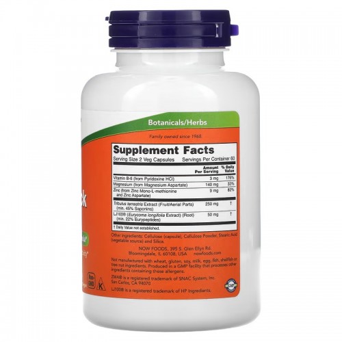 NOW Foods, TestoJack 100, 120 растительных капсул NOW Foods, TestoJack 100, 120 растительных капсул