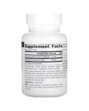 Source Naturals, ПАБК, 100 мг, 250 таблеток