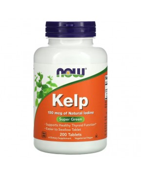 NOW Foods, бурые водоросли, 150 мкг, 200 таблеток NOW Foods, бурые водоросли, 150 мкг, 200 таблеток