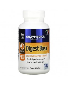 Enzymedica, Digest Basic, формула с основными ферментами, 180 капсул Enzymedica, Digest Basic, формула с основными ферментами, 180 капсул