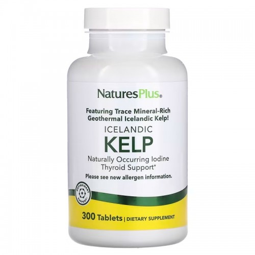 NaturesPlus, исландские бурые водоросли, 300 таблеток NaturesPlus, исландские бурые водоросли, 300 таблеток
