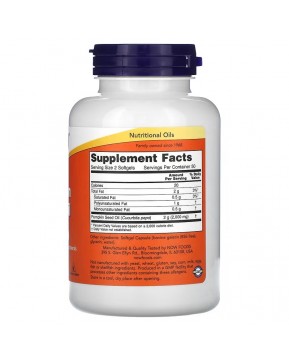 NOW Foods, тыквенное масло, 1000 мг, 100 капсул