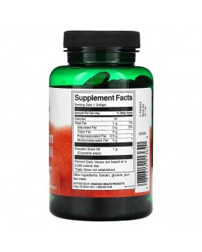 Swanson, тыквенное масло, 1000 мг, 100 капсул