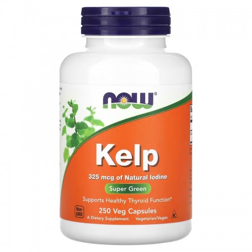 NOW Foods, келп, 250 растительных капсул NOW Foods, келп, 250 растительных капсул