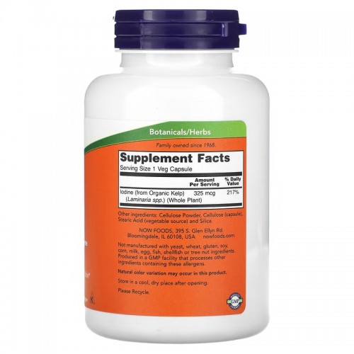 NOW Foods, келп, 250 растительных капсул NOW Foods, келп, 250 растительных капсул