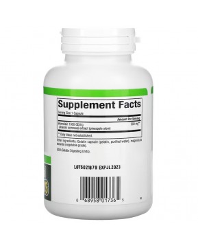 Natural Factors, Бромелаин, 500 мг, 180 капсул