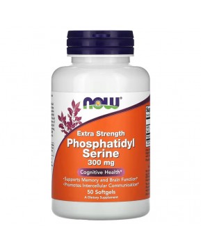 NOW Foods, Extra Strength, фосфатидилсерин, 300 мг, 50 капсул (Товар снят с продажи) NOW Foods, Extra Strength, фосфатидилсерин, 300 мг, 50 капсул (Товар снят с продажи)