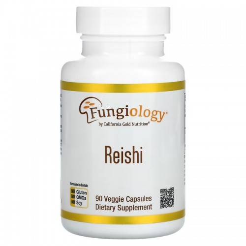 California Gold Nutrition, рейши (Ganoderma lucidum), полный спектр, сертифицированный органический продукт, поддержка на клеточном уровне, 90 растительных капсул California Gold Nutrition, рейши (Ganoderma lucidum), полный спектр, сертифицированный органический продукт, поддержка на клеточном уровне, 90 растительных капсул