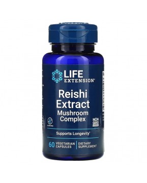 Life Extension, Комплекс с экстрактом грибов рейши, 60 вегетарианских капсул Life Extension, Комплекс с экстрактом грибов рейши, 60 вегетарианских капсул