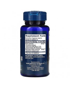 Life Extension, Комплекс с экстрактом грибов рейши, 60 вегетарианских капсул