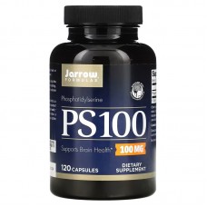 Jarrow Formulas, PS 100, фосфатидилсерин, 100 мг, 120 капсул Jarrow Formulas, PS 100, фосфатидилсерин, 100 мг, 120 капсул