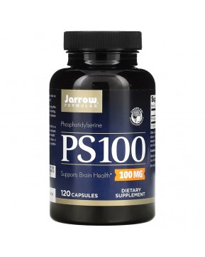 Jarrow Formulas, PS 100, фосфатидилсерин, 100 мг, 120 капсул Jarrow Formulas, PS 100, фосфатидилсерин, 100 мг, 120 капсул