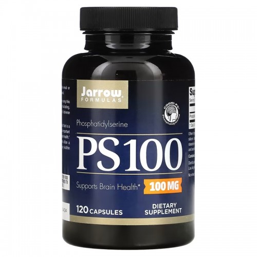 Jarrow Formulas, PS 100, фосфатидилсерин, 100 мг, 120 капсул Jarrow Formulas, PS 100, фосфатидилсерин, 100 мг, 120 капсул
