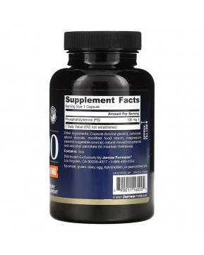 Jarrow Formulas, PS 100, фосфатидилсерин, 100 мг, 120 капсул