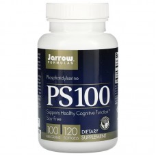 Jarrow Formulas, PS 100, фосфатидилсерин, 100 мг, 120 мягких таблеток Jarrow Formulas, PS 100, фосфатидилсерин, 100 мг, 120 мягких таблеток
