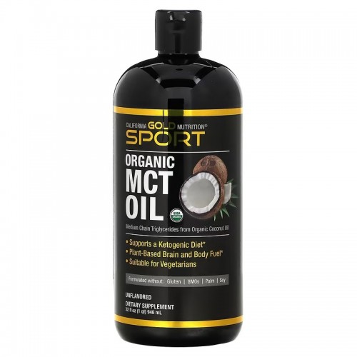 California Gold Nutrition, SPORTS, органическое масло MCT, неароматизированное, 946 мл (32 жидк. унции) California Gold Nutrition, SPORTS, органическое масло MCT, неароматизированное, 946 мл (32 жидк. унции)
