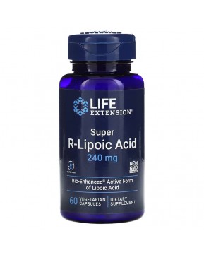 Life Extension, супер R-липоевая кислота, 240 мг, 60 вегетарианских капсул Life Extension, супер R-липоевая кислота, 240 мг, 60 вегетарианских капсул
