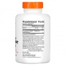 Doctor's Best, высокоэффективная серрапептаза, 120 000 SPU, 270 вегетарианских капсул