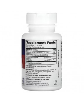 Enzymedica, SerraGold, высокоэффективная серрапептаза, 60 капсул