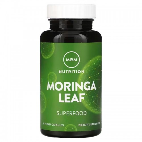 MRM Nutrition, Nutrition, листья моринги, 60 веганских капсул MRM Nutrition, Nutrition, листья моринги, 60 веганских капсул