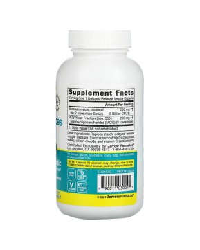 Jarrow Formulas, сахаромицеты Буларди плюс МОС, 5 млрд, 90 вегетарианских капсул с отсроченным высвобождением