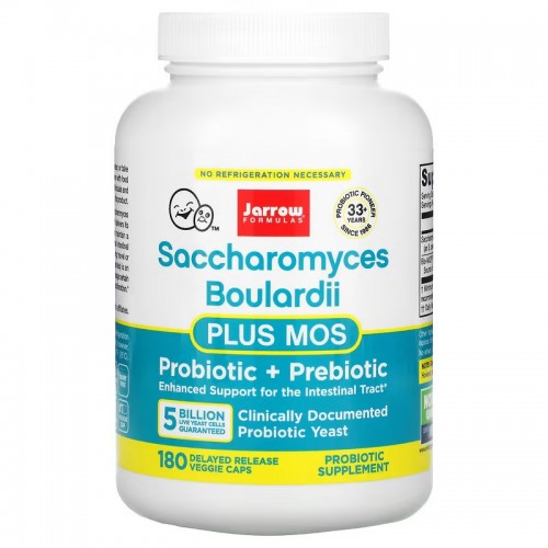 Jarrow Formulas, сахаромицеты Буларди и МОС, 5 млрд, 180 вегетерианских капсул с отсроченным высвобождением Jarrow Formulas, сахаромицеты Буларди и МОС, 5 млрд, 180 вегетерианских капсул с отсроченным высвобождением