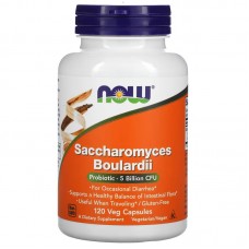 NOW Foods, Сахаромицеты Буларди, 5 млрд КОЕ, 120 вегетарианских капсул NOW Foods, Сахаромицеты Буларди, 5 млрд КОЕ, 120 вегетарианских капсул