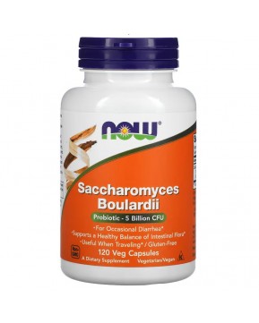 NOW Foods, Сахаромицеты Буларди, 5 млрд КОЕ, 120 вегетарианских капсул NOW Foods, Сахаромицеты Буларди, 5 млрд КОЕ, 120 вегетарианских капсул