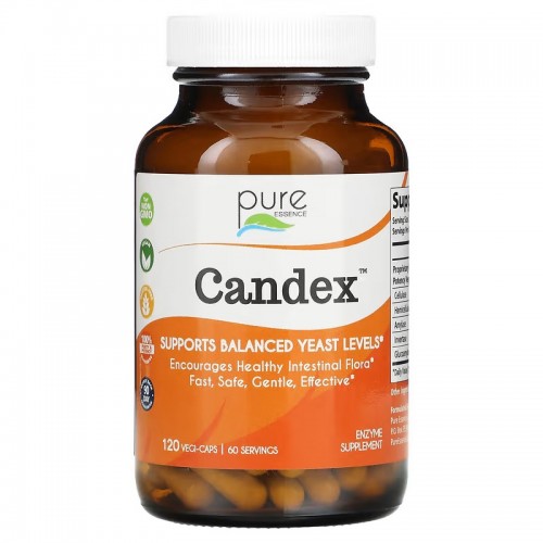 Pure Essence, Candex, 120 растительных капсул Pure Essence, Candex, 120 растительных капсул