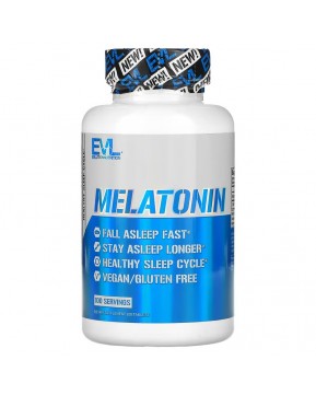 EVLution Nutrition, Мелатонин, 5 мг, 100 таблеток EVLution Nutrition, Мелатонин, 5 мг, 100 таблеток