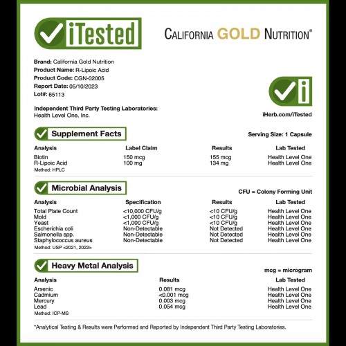 California Gold Nutrition, стабилизированная R-липоевая кислота, 120 растительных капсул California Gold Nutrition, стабилизированная R-липоевая кислота, 120 растительных капсул