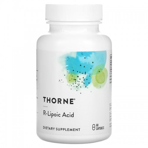Thorne, R-липоевая кислота, 60 капсул Thorne, R-липоевая кислота, 60 капсул