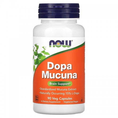 NOW Foods, Dopa Mucuna, 90 растительных капсул NOW Foods, Dopa Mucuna, 90 растительных капсул