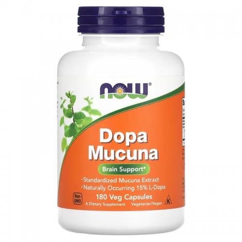 NOW Foods, Dopa Mucuna, 180 растительных капсул NOW Foods, Dopa Mucuna, 180 растительных капсул