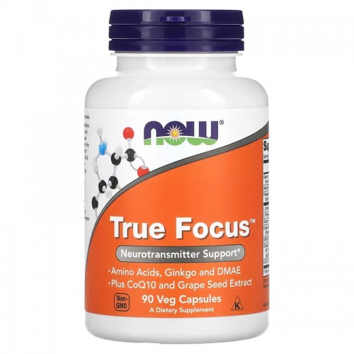 NOW Foods, True Focus, 90 растительных капсул NOW Foods, True Focus, 90 растительных капсул