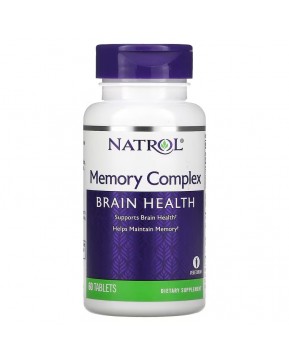 Natrol, Memory Complex, здоровье мозга, 60 таблеток Natrol, Memory Complex, здоровье мозга, 60 таблеток