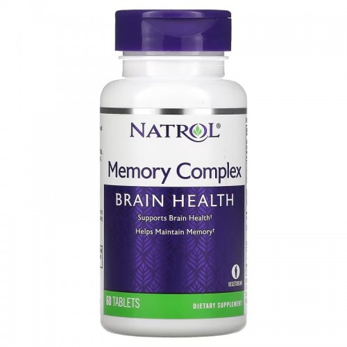 Natrol, Memory Complex, здоровье мозга, 60 таблеток Natrol, Memory Complex, здоровье мозга, 60 таблеток
