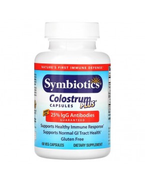 Symbiotics, Колострум Плюс, 60 капсул Symbiotics, Колострум Плюс, 60 капсул