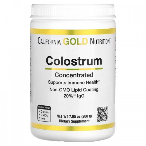 California Gold Nutrition, концентрированное молозиво в порошке, 200 г (7,05 унции) California Gold Nutrition, концентрированное молозиво в порошке, 200 г (7,05 унции)