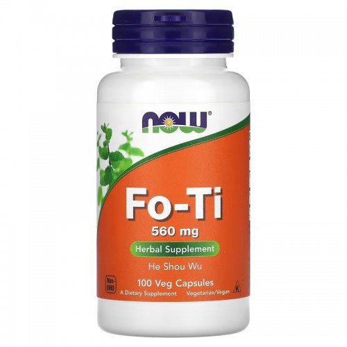 NOW Foods, Fo-Ti, He Shou Wu, горец многоцветковый 560 мг, 100 вегетарианских капсул NOW Foods, Fo-Ti, He Shou Wu, горец многоцветковый 560 мг, 100 вегетарианских капсул